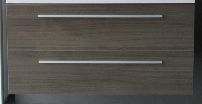 Badmeubel onderkast met aluminium greep 100 Grey Oak OP = OP
