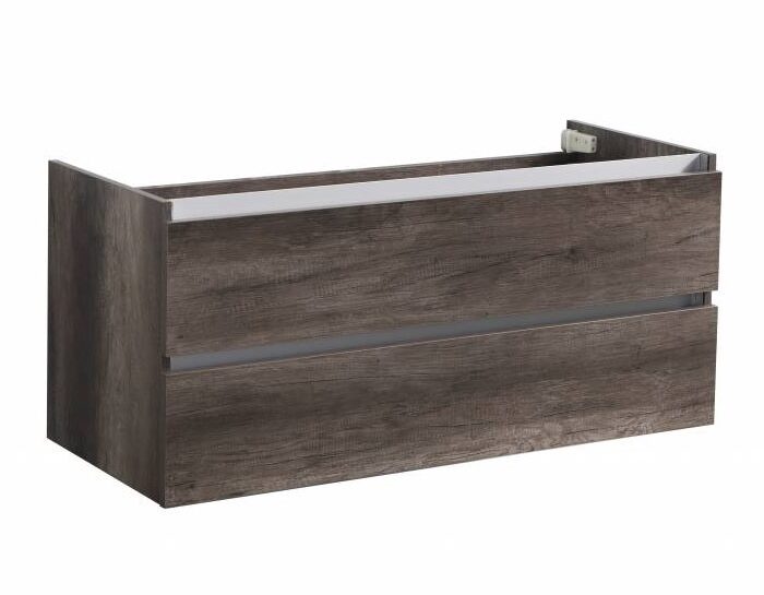 Trendline basic onderkast met greeplijst aluminium 120 Century Oak