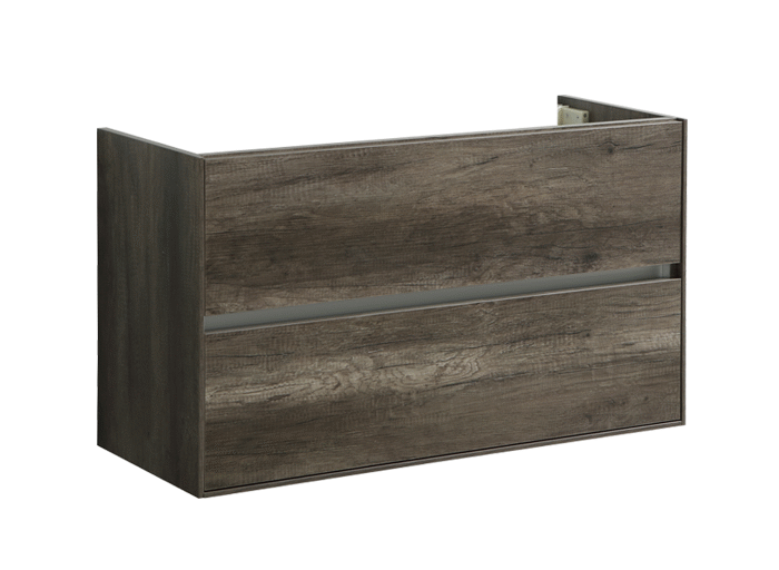Badmeubel onderkast Compact met greeplijst aluminium 100 Century Oak OP = OP