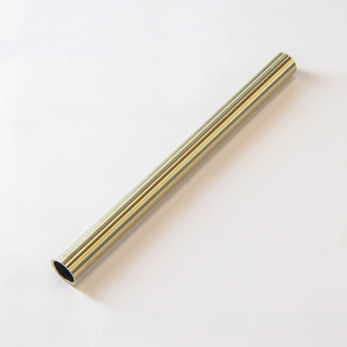 Desigsifon verlengbuis met kraag 40 cm Goud Geborsteld
