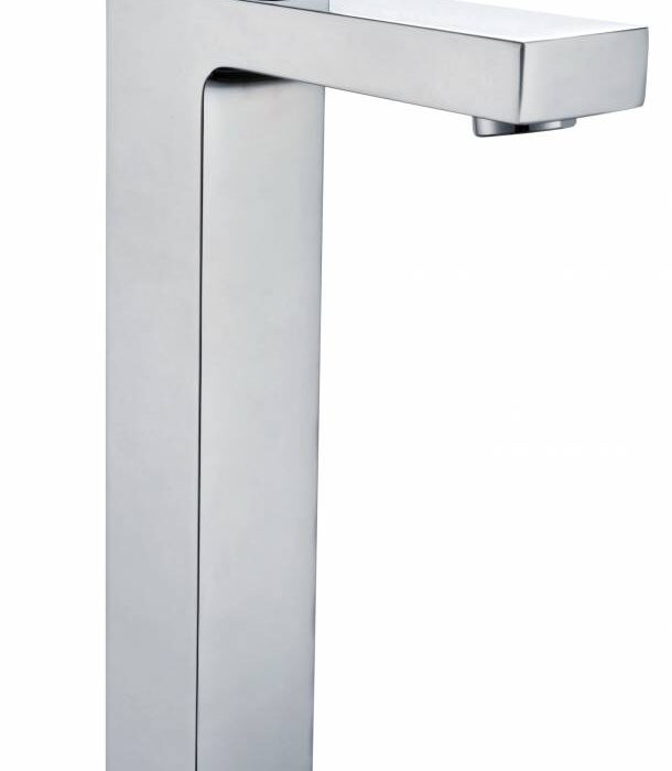Wastafelmengkraan hoog vierkant Chroom OP = OP