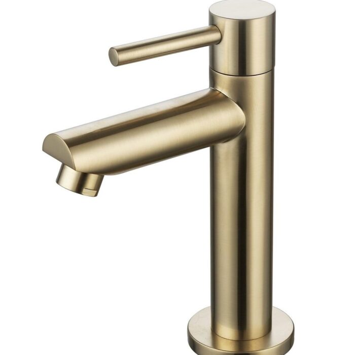 Fonteinkraan rond Goud Geborsteld