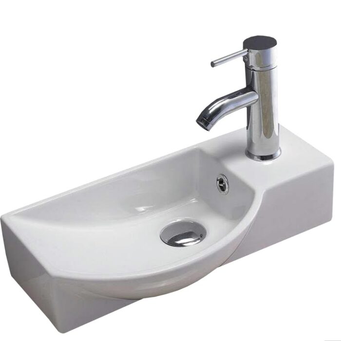 Fonteinset Keramiek Wit Bee
