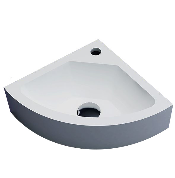 Fontein Solid Surface Corner 30x30x10 cm