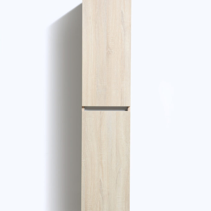 Trendline basic kolomkast met greeplijst aluminium Light Wood