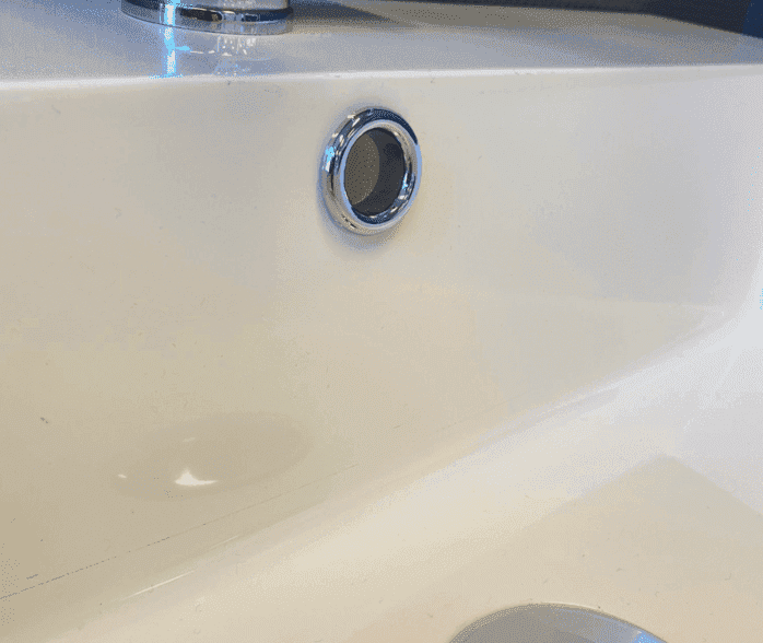 Wastafel Overloopring Rond Chroom