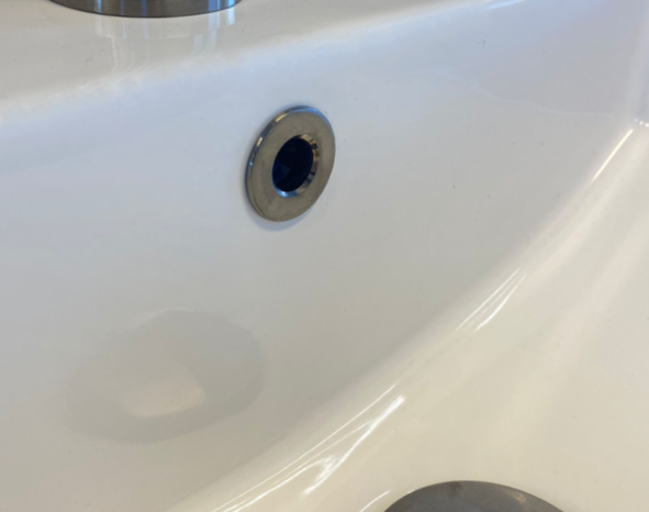 Wastafel Overloopring Rond Gun Metal