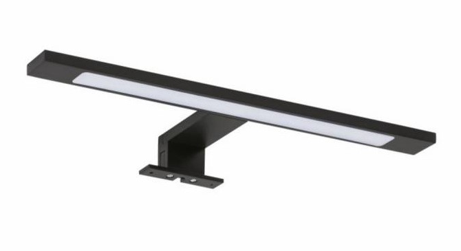 Spiegellamp LED aluminium 30 cm Mat Zwart