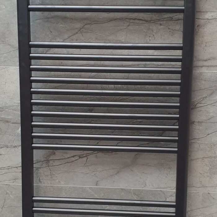 Radiator Lydia 180x60 cm grafiet met midden-onderaansluiting