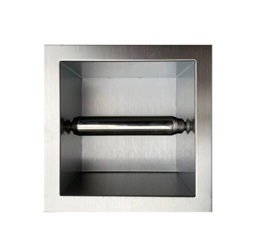 Inbouw rolhouder RVS