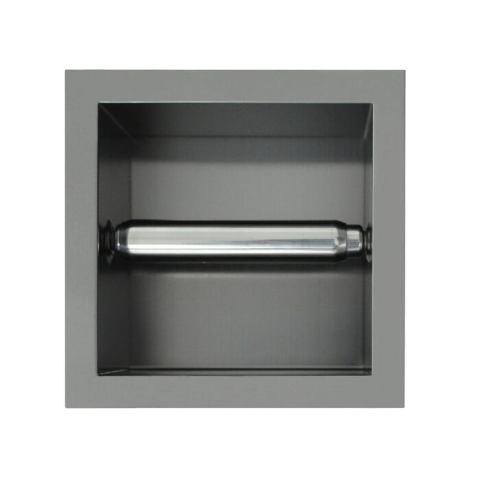 Inbouw rolhouder Gun Metal
