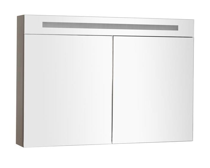 Spiegelkast met LED verlichting 120 Grey Oak OP = OP
