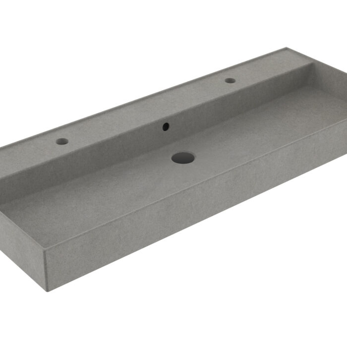 Wastafel Edge Keramiek Warm Beton 120 enkele wasbak