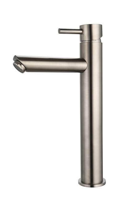 Wastafelmengkraan hoog rond Gun Metal