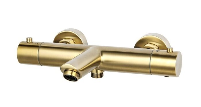 Badmengkraan thermostatisch rond Goud Geborsteld