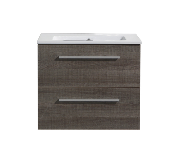 Badmeubelset met greep aluminium 60 Kentucky Oak zonder spiegel OP = OP