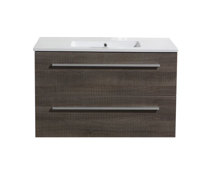 Badmeubelset met greep aluminium 80 Kentucky Oak zonder spiegel OP = OP