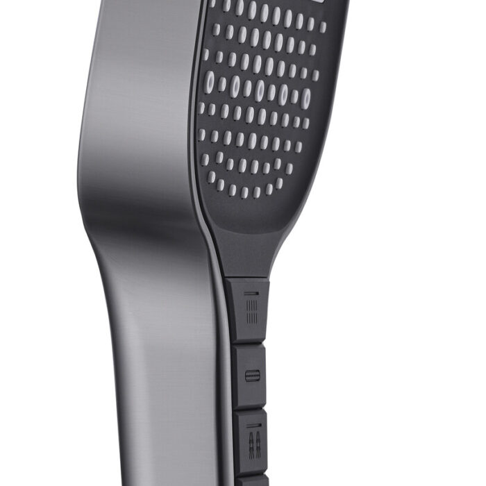 Handdouche Rain de Luxe Gun Metal