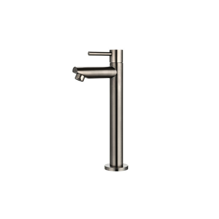 Fonteinkraan hoog rond Gun Metal