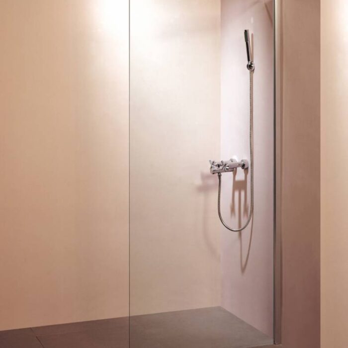 Inloopdouche met profiel 10 mm veiligheidsglas 95 OP = OP
