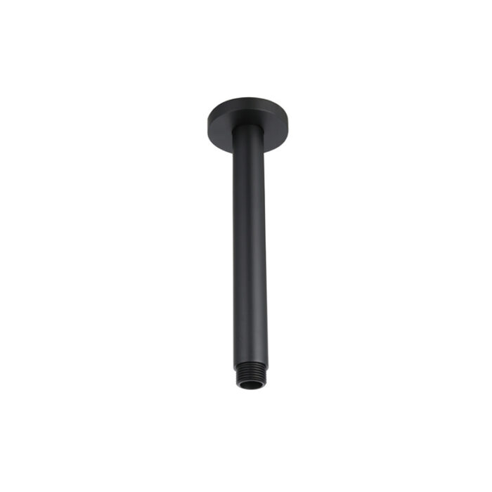 Plafondstang Mat Zwart rond 20 cm