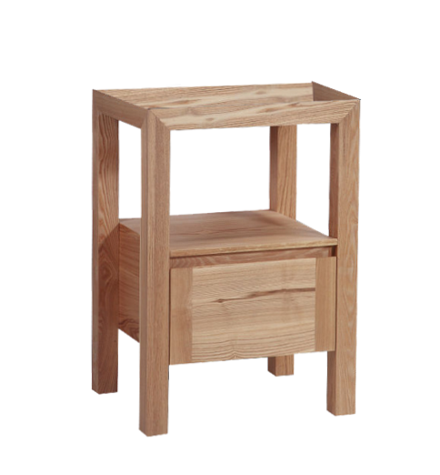 Badmeubel onderkast Wood Eiken met greeplijst in korpus kleur 60 OP = OP