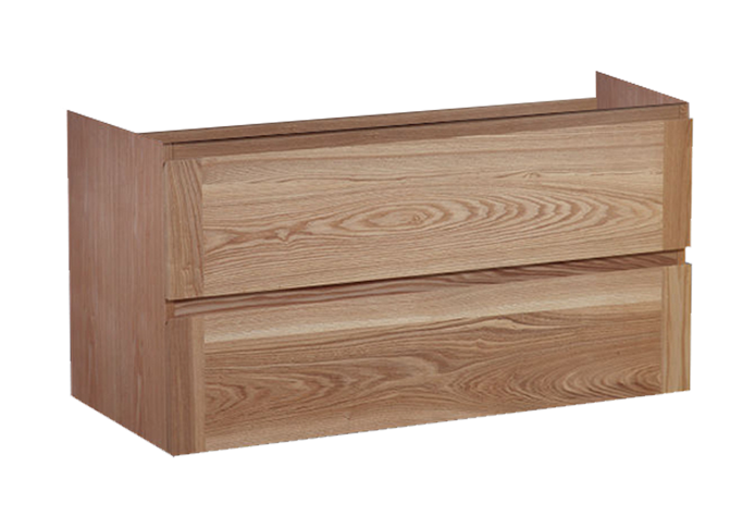 Badmeubel onderkast Wood Eiken met greeplijst in korpus kleur 100 OP = OP