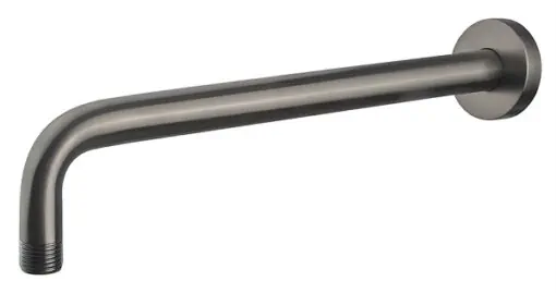 Muurstang Gun Metal rond 40 cm