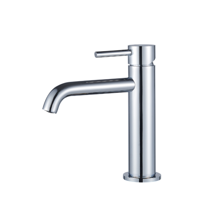 Wastafelmengkraan Slimline rond Chroom