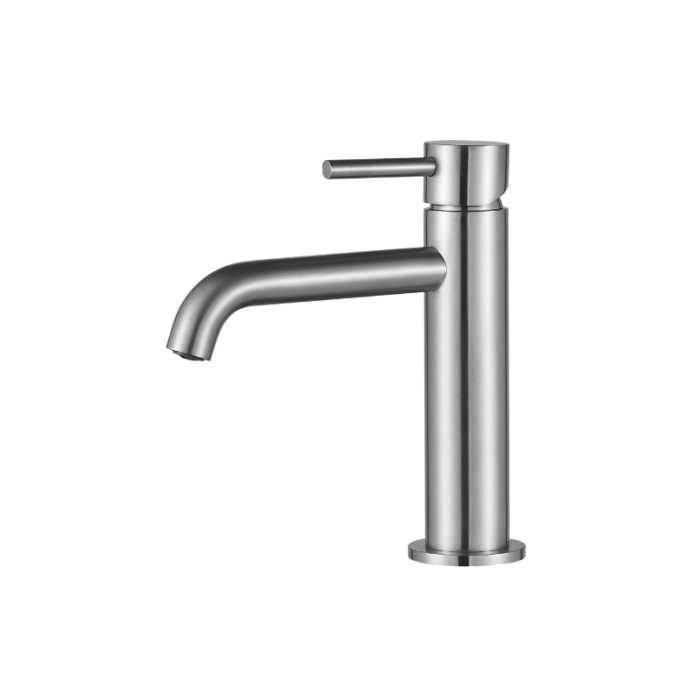 Wastafelmengkraan Slimline rond RVS