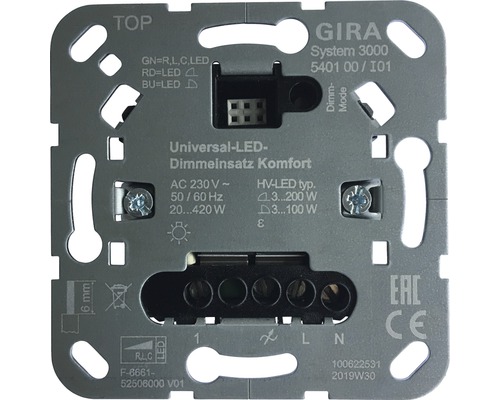 Gira System 3000 universele LED touchdimmer Comfort