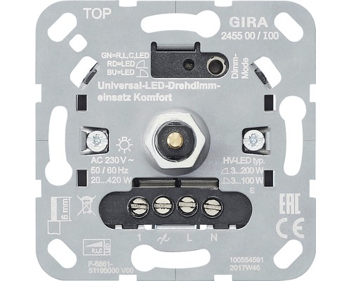 Gira System 3000 universele LED dimmer Comfort 3-100W