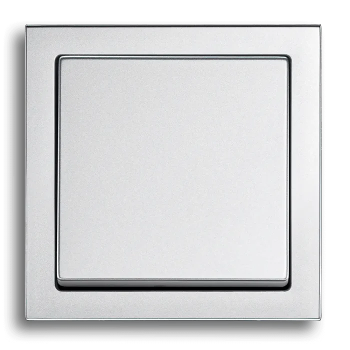 Busch-Jäger Future Linear wisselschakelaar alu silber — 2-weg, 10A.