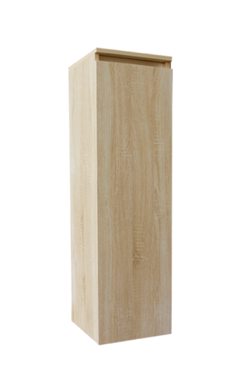 Trendline kolomkast half hoog met greeplijst aluminium Light Wood